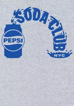 Толстовка с капюшоном PEPSI SODA CLUB Henry Tiger, цвет Mottled Light Grey