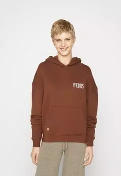 Толстовка с капюшоном PEQUS, коричневый