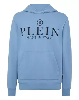 Толстовка с капюшоном Philipp Plein, цвет Middle Blue