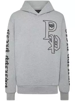 Толстовка с капюшоном Philipp Plein Gothic Plein, серый