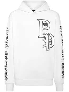 Толстовка с капюшоном Philipp Plein Gothic Plein, белый