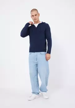 Толстовка с капюшоном Pier One, синий