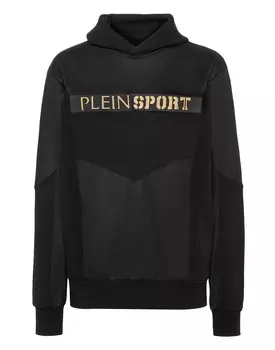 Толстовка с капюшоном Plein Sport, цвет Black / Gold