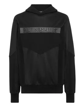 Толстовка с капюшоном Plein Sport, цвет Black / Black