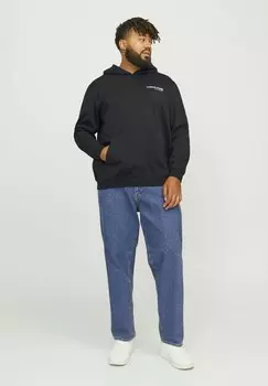 Толстовка с капюшоном PLUS SIZE GEDRUCKT Jack & Jones, черный