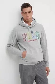 Толстовка с капюшоном Polo Ralph Lauren, серый