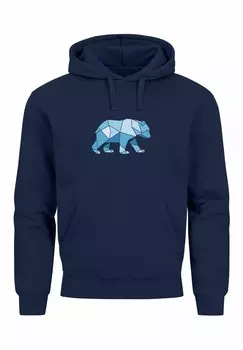Толстовка с капюшоном POLYGON GRAFIK GEOMETRIC Neverless, темно-синий