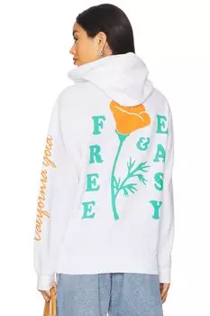 Толстовка с капюшоном Poppy og Free & Easy, white
