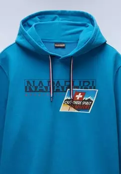 Толстовка с капюшоном PORTALET Napapijri, темно-синий