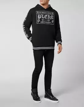 Толстовка с капюшоном PP1978 Philipp Plein, черный