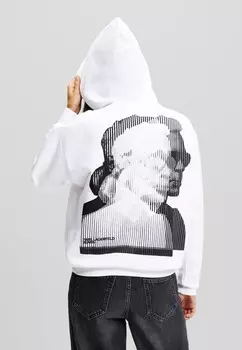 Толстовка с капюшоном PRINT Karl Lagerfeld, белый