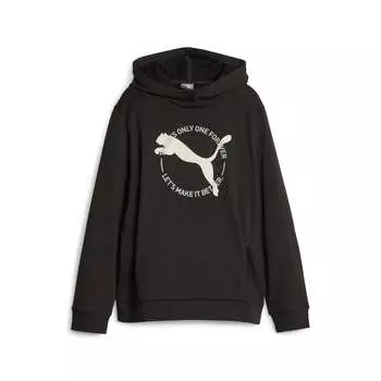 Толстовка с капюшоном PUMA Big Kids' Better Sportswear, черный