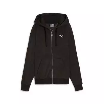 Толстовка с капюшоном PUMA Women's HER Full-Zip, черный