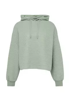 Толстовка с капюшоном QS, зеленый