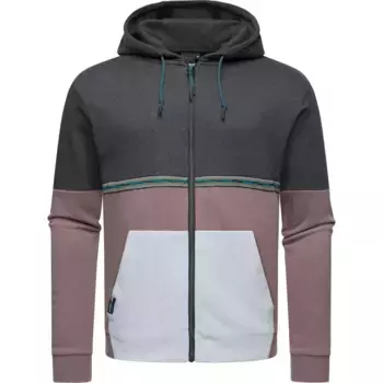 Толстовка с капюшоном Ragwear "Блоки", мужская базовая толстовка с капюшоном, черный