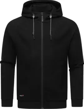 Толстовка с капюшоном Ragwear "Дрейнер", мужская базовая толстовка с капюшоном, черный