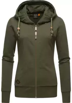 Толстовка с капюшоном Ragwear "Paya Intl.", спортивный женский свитер с капюшоном и шнурами, зеленый