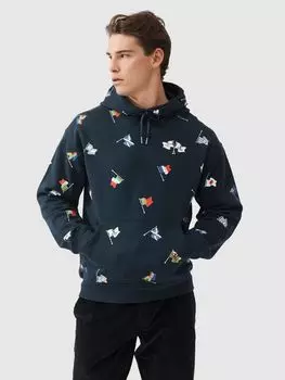 Толстовка с капюшоном Рэйвенхилл Rodd & Gunn, темно-синий/мульти