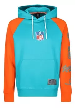 Толстовка с капюшоном Recovered Sweatshirt NFL Dolphins Eastern Div, бирюзовый