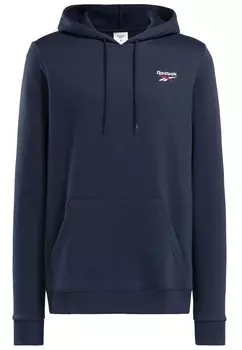 Толстовка с капюшоном Reebok, темно-синий