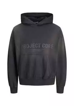 Толстовка с капюшоном Reflex Washed Hoodie Jack & Jones, черный