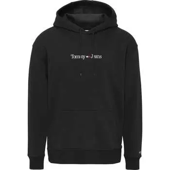 Толстовка с капюшоном reg Linear Tommy Jeans, черный