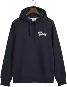 Толстовка с капюшоном "REG SMALL GRAPHIC HOODIE" Gant, синий