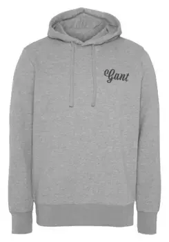 Толстовка с капюшоном "REG SMALL GRAPHIC HOODIE" Gant, серый