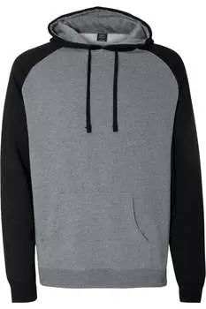 Толстовка с капюшоном реглан от Independent Trading Co Independent Trading Co., цвет gunmetal heather/ black