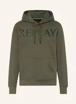 Толстовка с капюшоном Replay, хаки