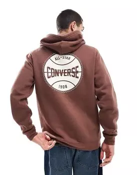 Толстовка с капюшоном Retro Chuck в коричневом цвете Converse