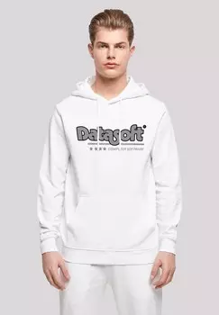 Толстовка с капюшоном RETRO GAMING DATASOFT LOGO F4NT4STIC, белый