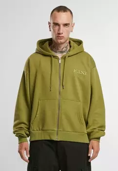 Толстовка с капюшоном RETRO RHINESTONE BOXY Karl Kani, оливковый