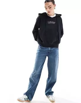 Толстовка с капюшоном Rickie черного цвета с графическим принтом Levi's