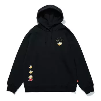 Толстовка с капюшоном rijindoujin с рисунком в виде мультфильма Li-Ning, черный