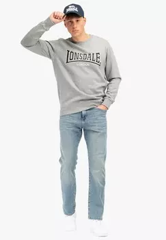 Толстовка с капюшоном RUNDHALS SCHMALE PASSFORM BERGER Lonsdale, серый