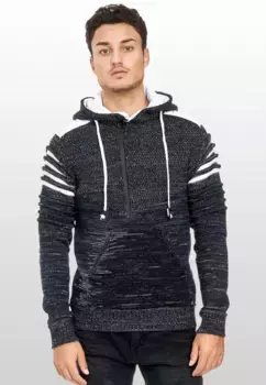 Толстовка с капюшоном Rusty Neal современного трикотажного дизайна, синий