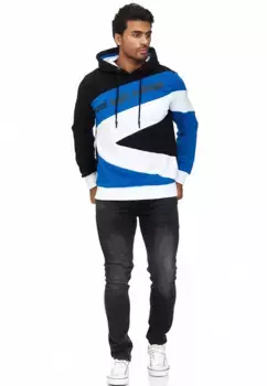 Толстовка с капюшоном Rusty Neal спортивного дизайна, синий