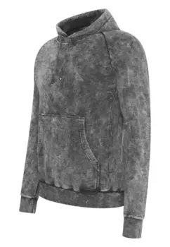 Толстовка с капюшоном Rusty Neal, стираный дизайн, антрацит