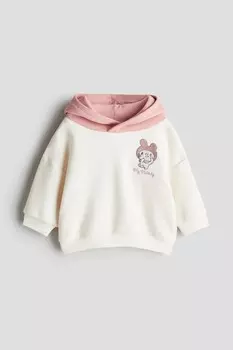 Толстовка с капюшоном с аппликацией H&M, мультиколор