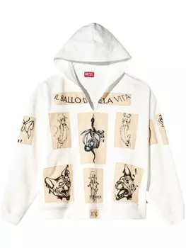 Толстовка с капюшоном S-Boxt Diesel, белый