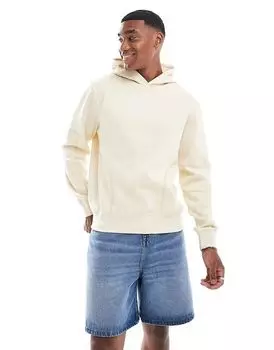 Толстовка с капюшоном с декоративной отделкой в цвете «кремовый» Threadbare
