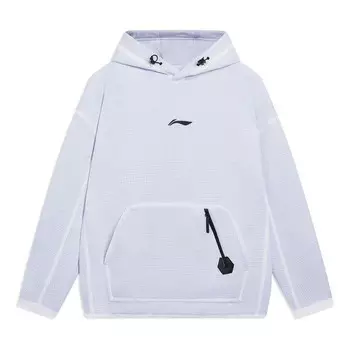 Толстовка с капюшоном с графическим принтом Li-Ning, белый