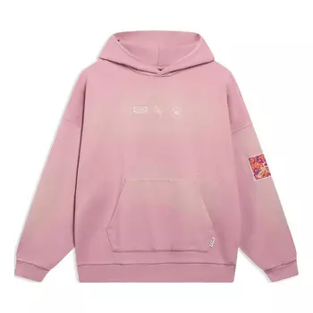 Толстовка с капюшоном с изображением китайской культуры Li-Ning, розовый