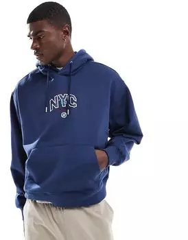 Толстовка с капюшоном с логотипом Game Day темно-синего цвета Tommy Jeans