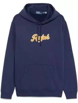 Толстовка с капюшоном с логотипом Polo Ralph Lauren, синий