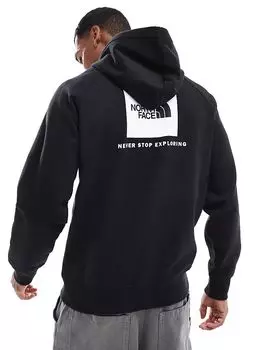 Толстовка с капюшоном с логотипом реглан черного цвета The North Face