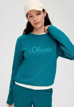 Толстовка с капюшоном s.Oliver, бирюзовый