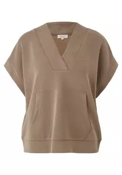 Толстовка с капюшоном s.Oliver, коричневый