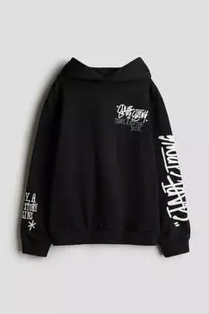 Толстовка с капюшоном с принтом H&M, мультиколор